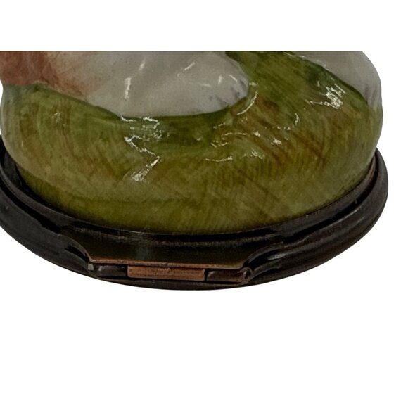 HALCYON DAYS PORCELAIN BONBONNIERE CAVALIER KING CHARLES‎ SPANIEL Trinket Box - Picture 6 of 12